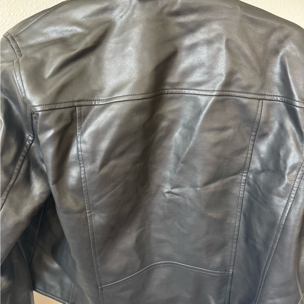WOMENS BLANK NYC LEATHER JACKET SZ MEDIUM - Picture 3 of 5
